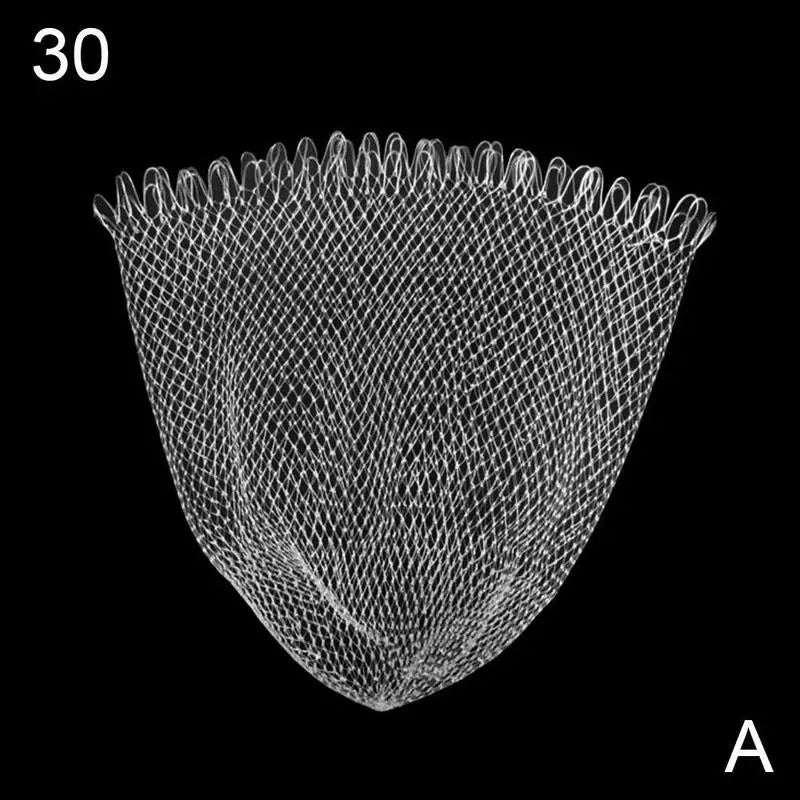 30/40/50/60cm Nylon Fish Network Hand Cast Monofilament Fishing Net Float Trap Single Mesh Netting Tackle Tool Accessories