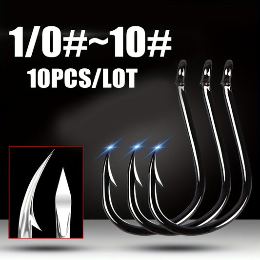 10pcs/lot High Carbon ISE Fishing Hook, 50358 Carp Catfish Anzol Peche Japan Tackle Fishing Hook