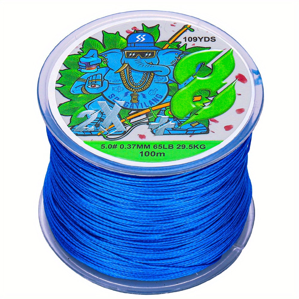 Super-Strong 8-Strand Braided PE Fishing Line - 16-75LB, 109yds, Ideal for Saltwater & Freshwater Angling, Abrasion-Resistant