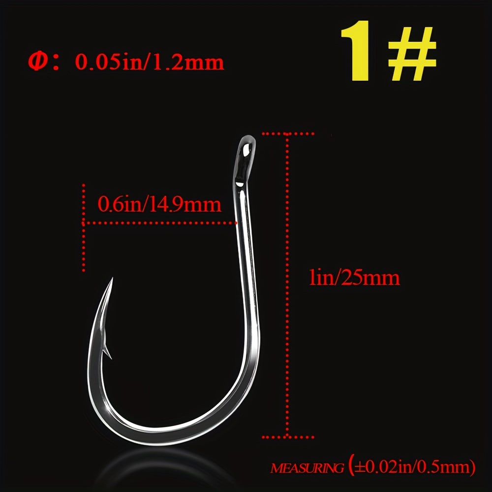 10pcs/lot High Carbon ISE Fishing Hook, 50358 Carp Catfish Anzol Peche Japan Tackle Fishing Hook
