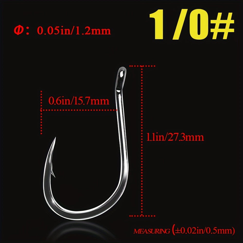 10pcs/lot High Carbon ISE Fishing Hook, 50358 Carp Catfish Anzol Peche Japan Tackle Fishing Hook