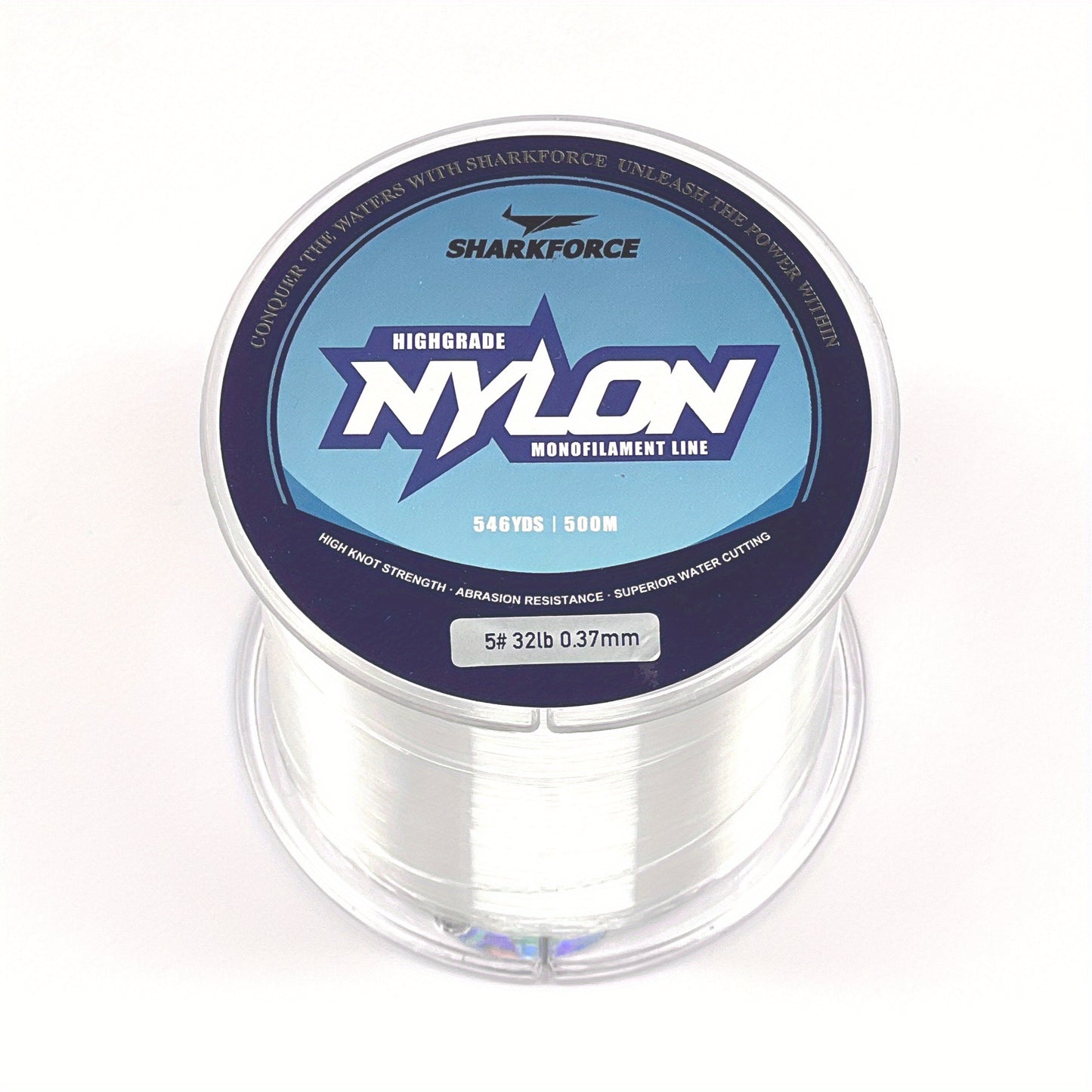Fishing Line 7-40LB Clear Nylon Monofilament, Lure Leader, Strong Power Shock Absorber 500M/546YDS, Invisible Line For Freshwater Saltwater