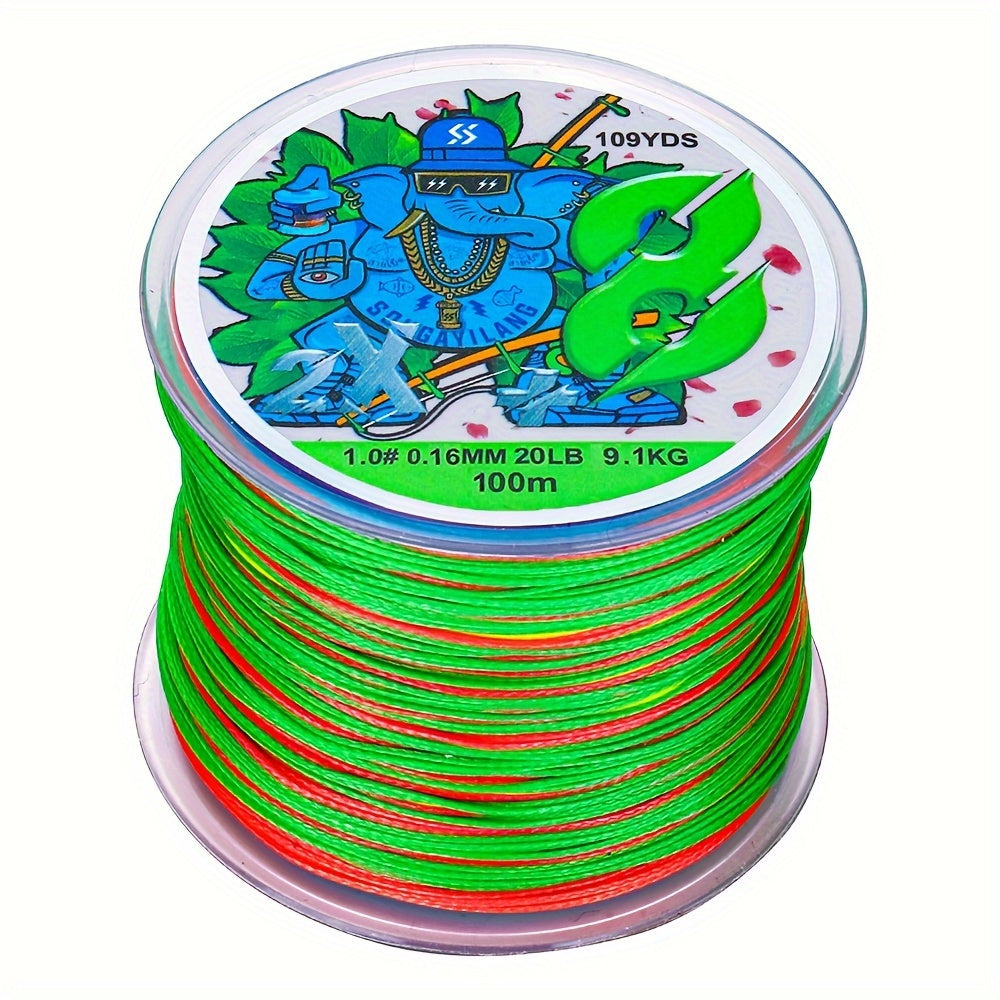 Super-Strong 8-Strand Braided PE Fishing Line - 16-75LB, 109yds, Ideal for Saltwater & Freshwater Angling, Abrasion-Resistant