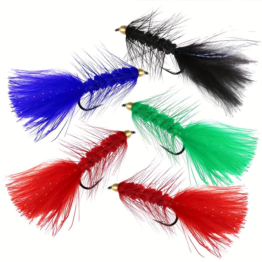 24/33/40/65/76/100/114pcs Fly Fishing Flies Kit, Handmade Fly Fishing Gear With Dry/Wet Flies, Streamers, Fly Assortment Trout Bass Fishing With Fly Box