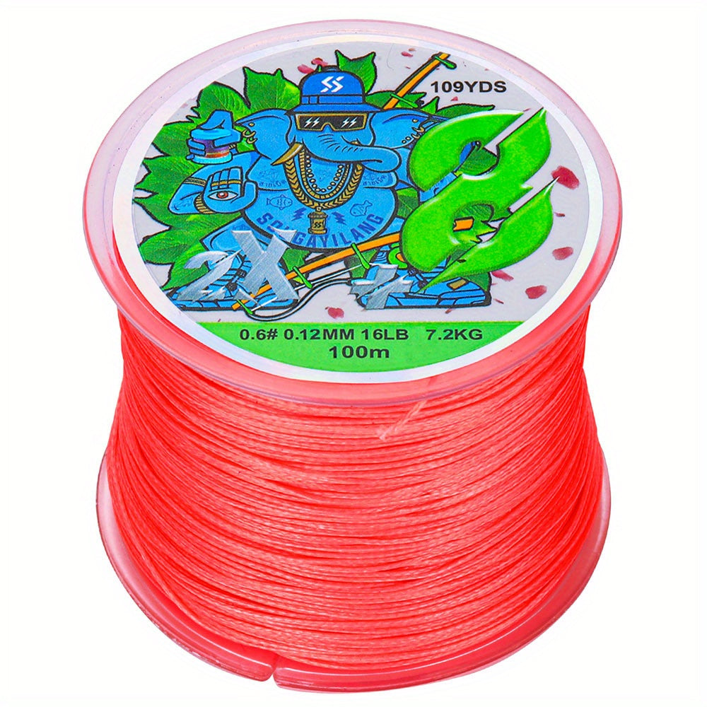 Super-Strong 8-Strand Braided PE Fishing Line - 16-75LB, 109yds, Ideal for Saltwater & Freshwater Angling, Abrasion-Resistant