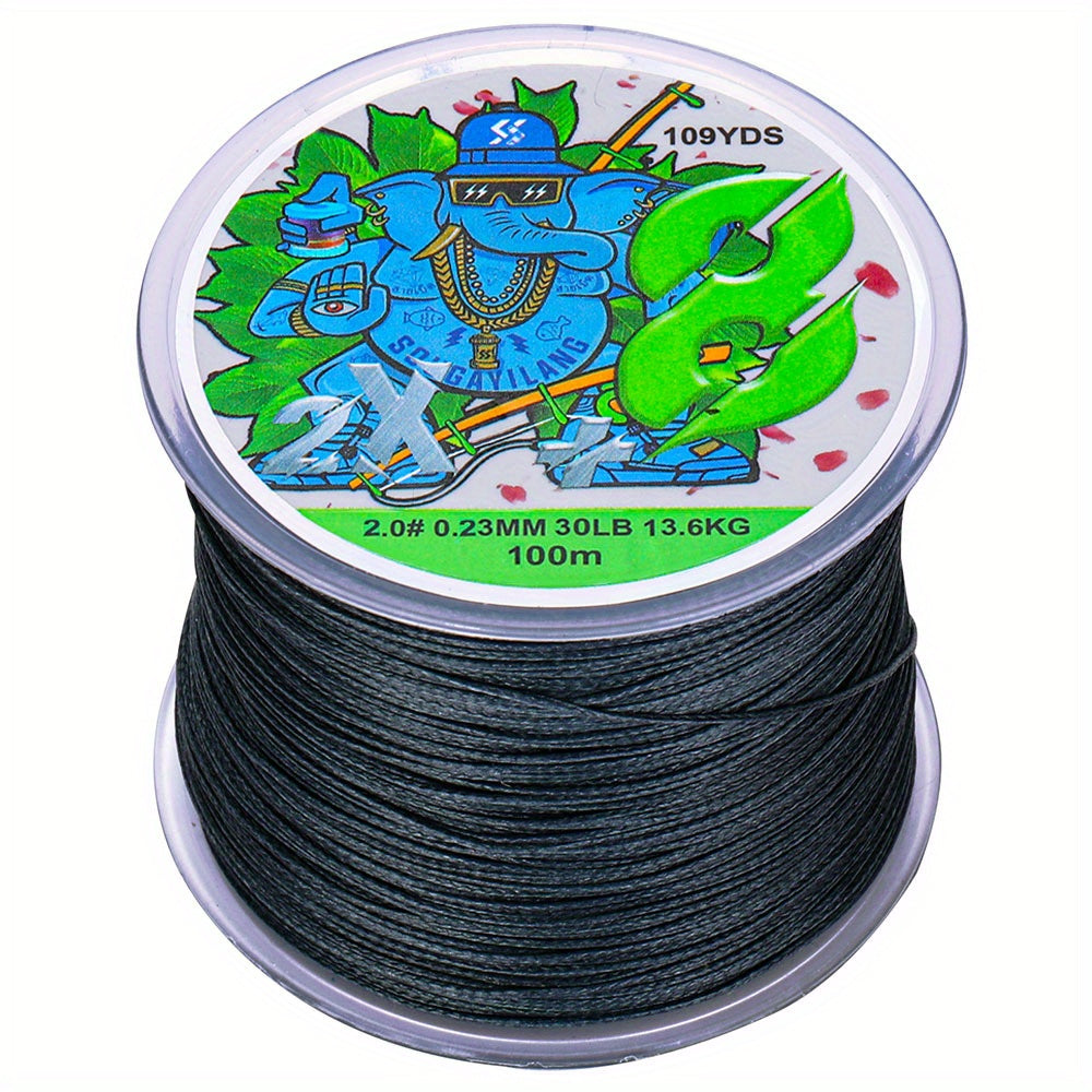 Super-Strong 8-Strand Braided PE Fishing Line - 16-75LB, 109yds, Ideal for Saltwater & Freshwater Angling, Abrasion-Resistant