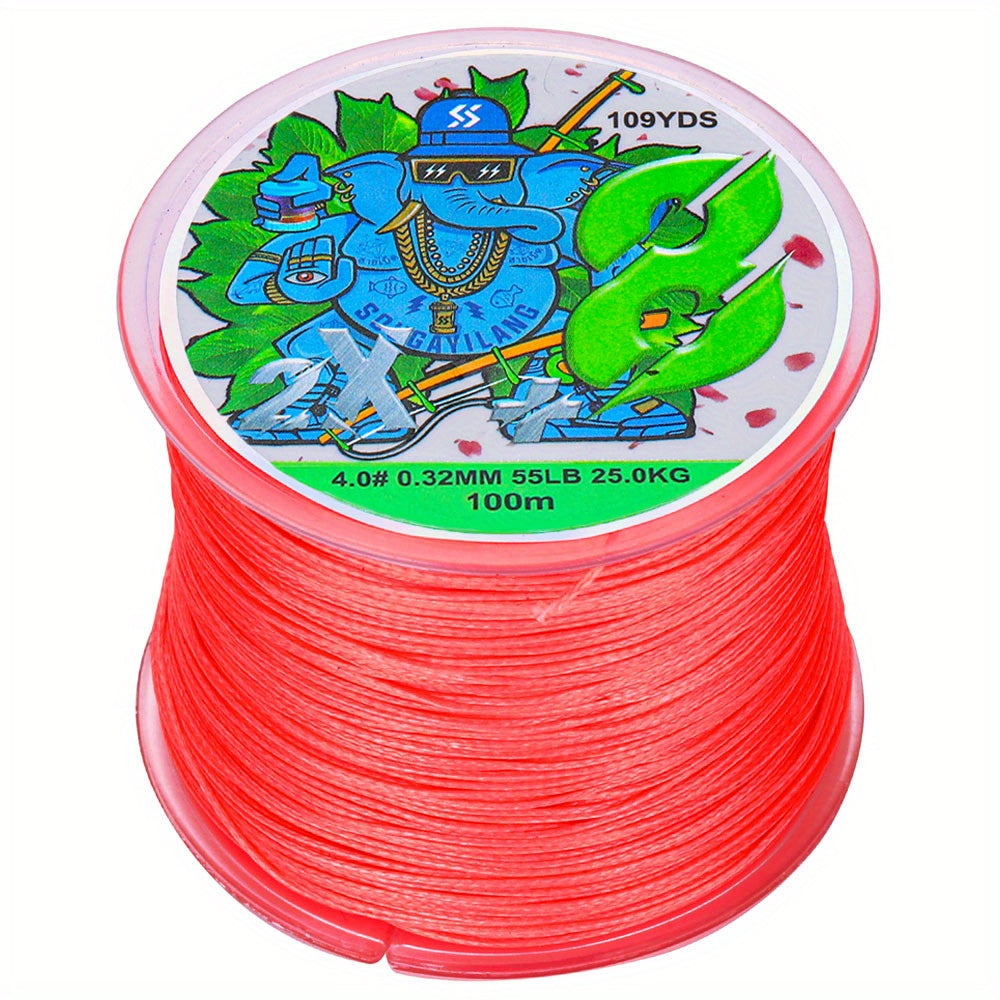 Super-Strong 8-Strand Braided PE Fishing Line - 16-75LB, 109yds, Ideal for Saltwater & Freshwater Angling, Abrasion-Resistant