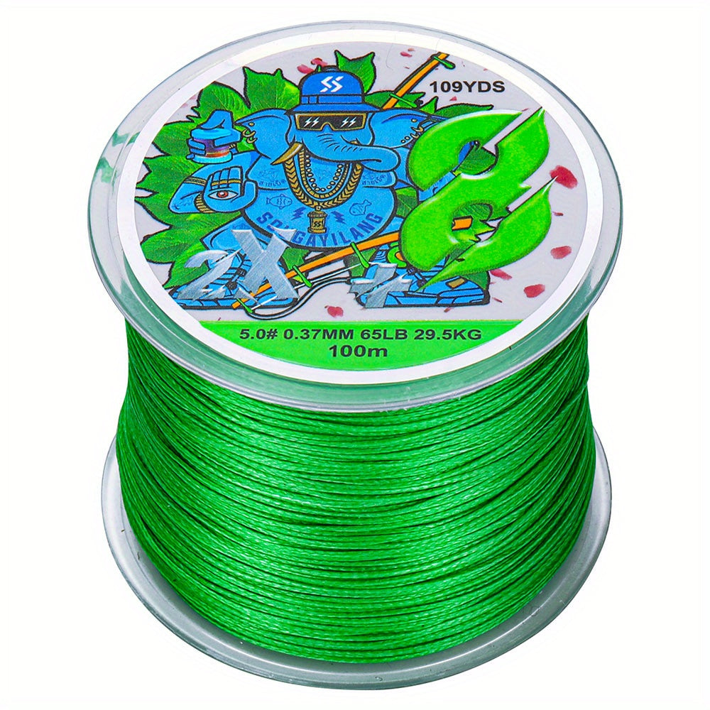 Super-Strong 8-Strand Braided PE Fishing Line - 16-75LB, 109yds, Ideal for Saltwater & Freshwater Angling, Abrasion-Resistant