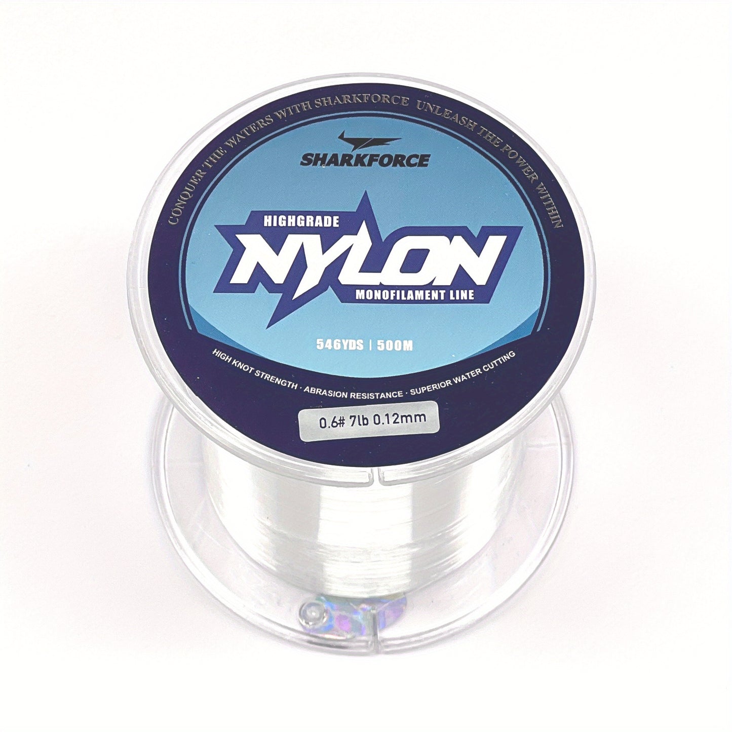 Fishing Line 7-40LB Clear Nylon Monofilament, Lure Leader, Strong Power Shock Absorber 500M/546YDS, Invisible Line For Freshwater Saltwater