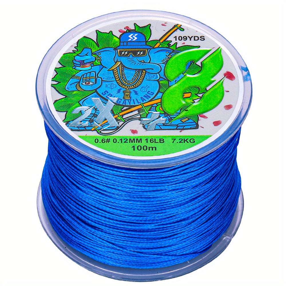 Super-Strong 8-Strand Braided PE Fishing Line - 16-75LB, 109yds, Ideal for Saltwater & Freshwater Angling, Abrasion-Resistant