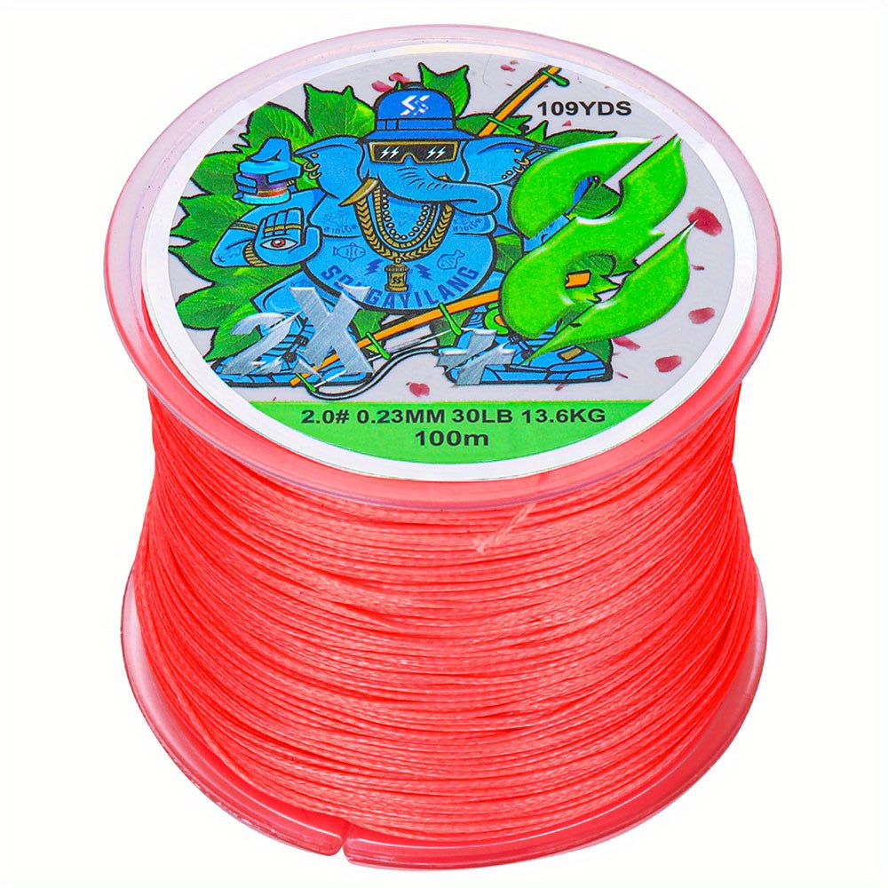 Super-Strong 8-Strand Braided PE Fishing Line - 16-75LB, 109yds, Ideal for Saltwater & Freshwater Angling, Abrasion-Resistant