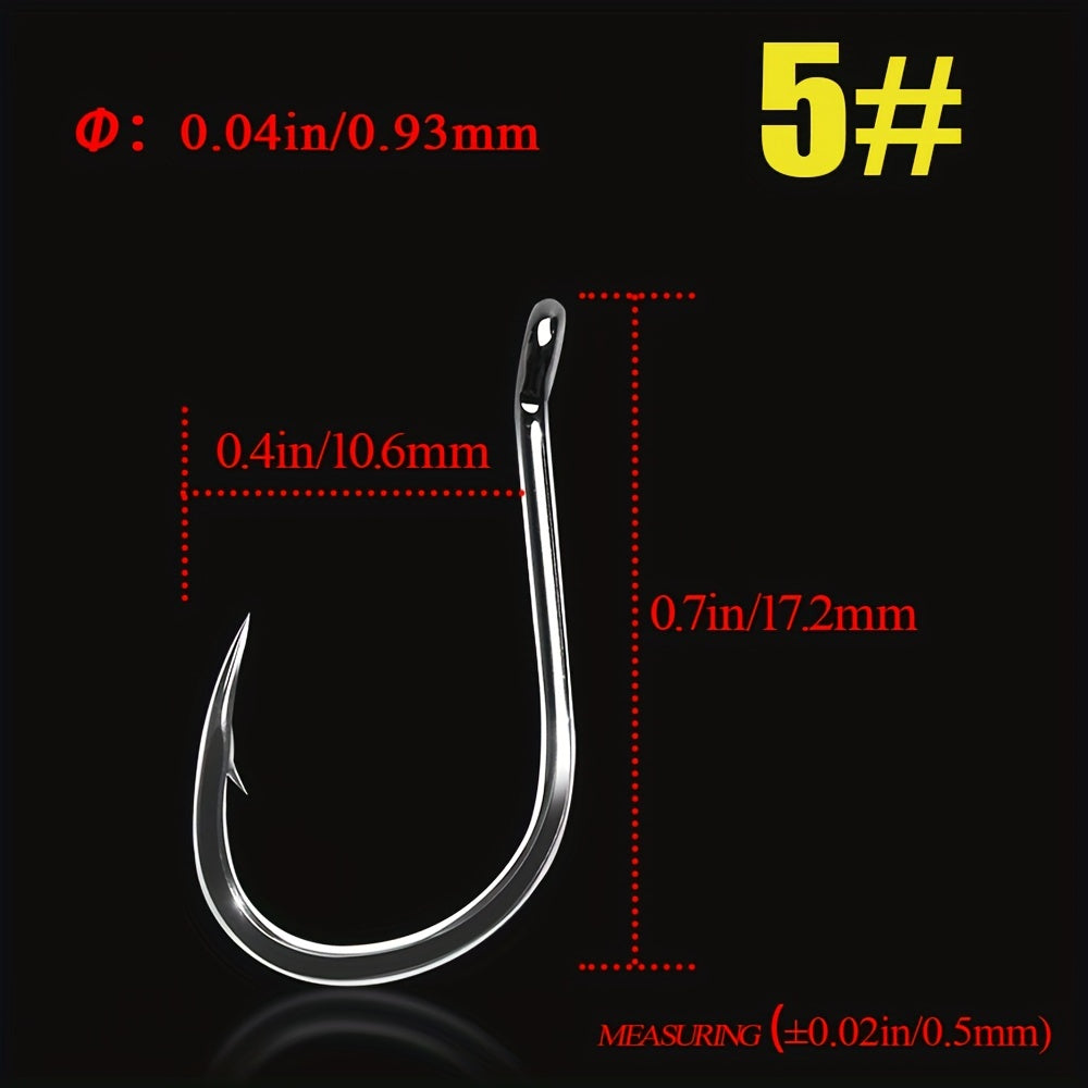 10pcs/lot High Carbon ISE Fishing Hook, 50358 Carp Catfish Anzol Peche Japan Tackle Fishing Hook