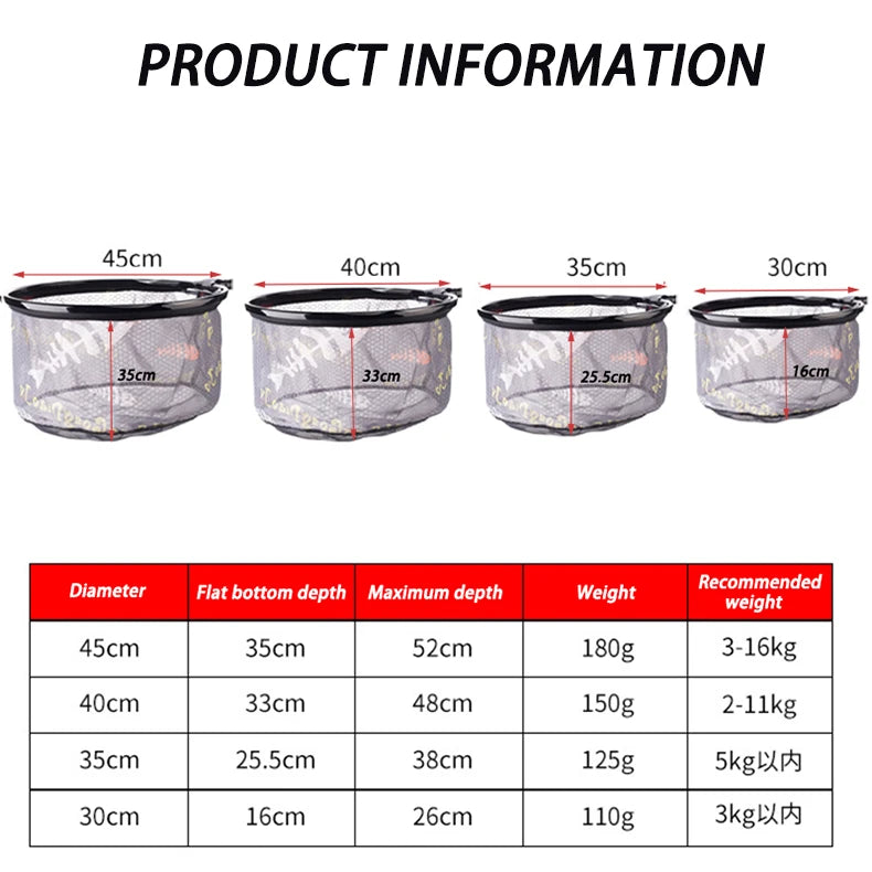 Fishing Net Head Carbon Anti-hook Fishing Net Ultra Light Titanium Alloy Solid Deepening Fishing Net  Fishing Tool Accessories