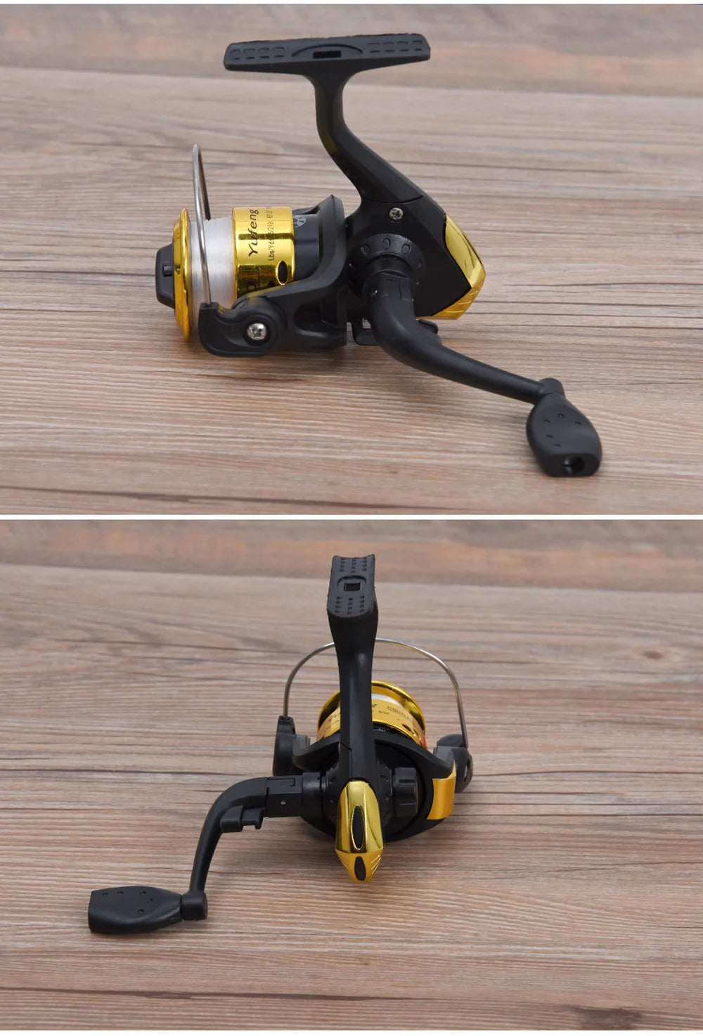 5.2:1 Ultralight Folding Fishing Reel Spinning Reel With 60m Large Fishing Line Diameter Line Roller Casting Wheel Vessel Bait