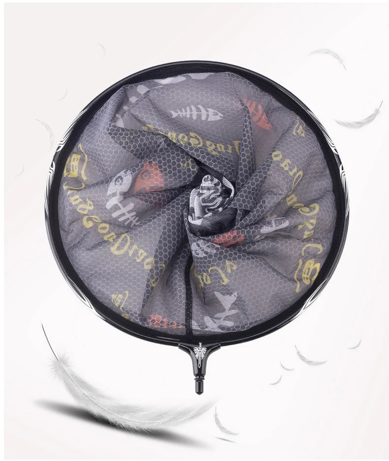 Fishing Net Head Carbon Anti-hook Fishing Net Ultra Light Titanium Alloy Solid Deepening Fishing Net  Fishing Tool Accessories