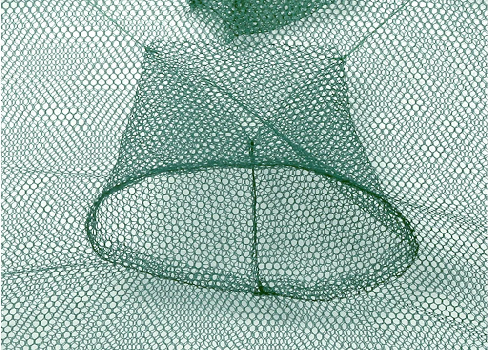 New Portable 20 Holes Automatic Fish Net Nylon Foldable Catch Fish Trap For Fishes Shrimp Minnows Crab Cast Mesh Fishing Net