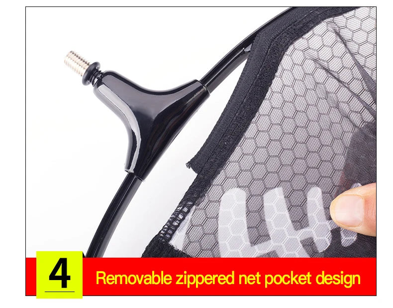 Fishing Net Head Carbon Anti-hook Fishing Net Ultra Light Titanium Alloy Solid Deepening Fishing Net  Fishing Tool Accessories