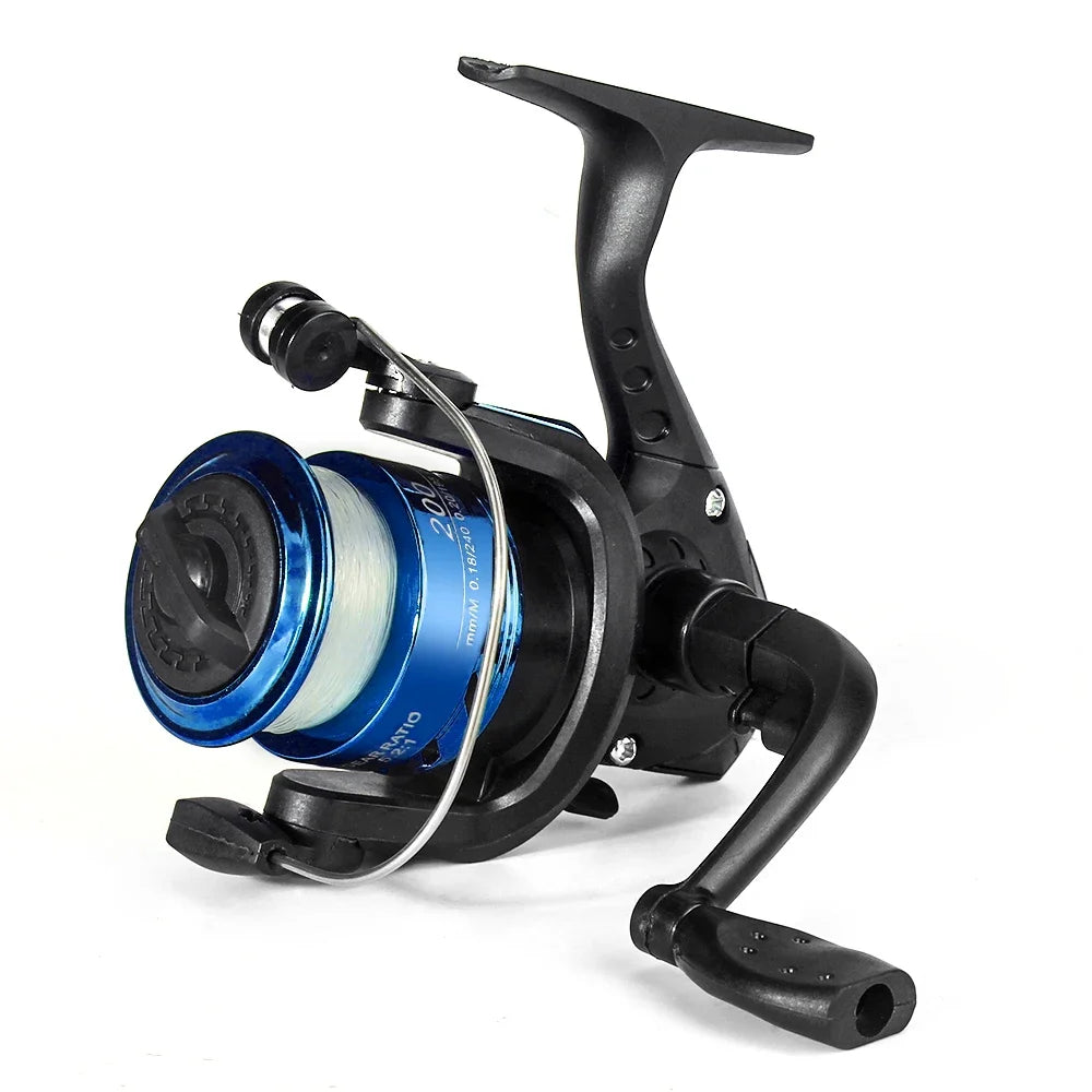 DNDYUJU Spinning Fishing Reel 5.2:1 Wheel Plastics Including Fishing Line Fishing Lure Wheel Vessel Bait Casting Flying