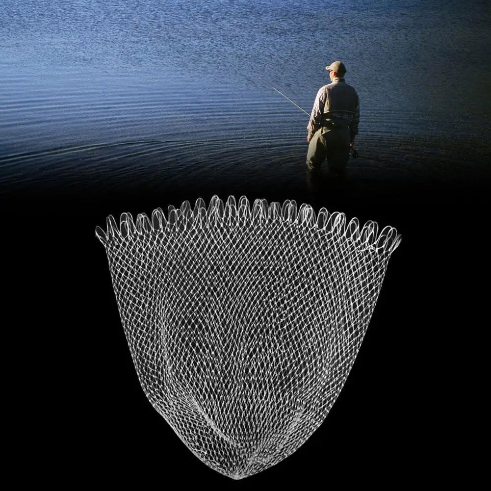 30/40/50/60cm Nylon Fish Network Hand Cast Monofilament Fishing Net Float Trap Single Mesh Netting Tackle Tool Accessories