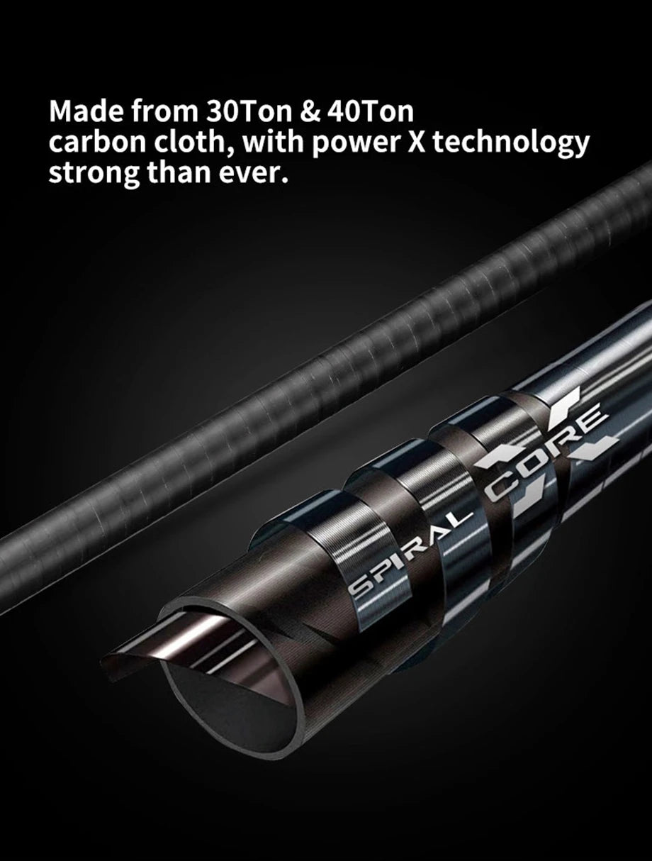 Spinning Casting Fishing Rod 1.95m 2.1m L ML M Action Ultra light Extra Fast Fuji A rings Bass Pike Fishing rod Boat rod