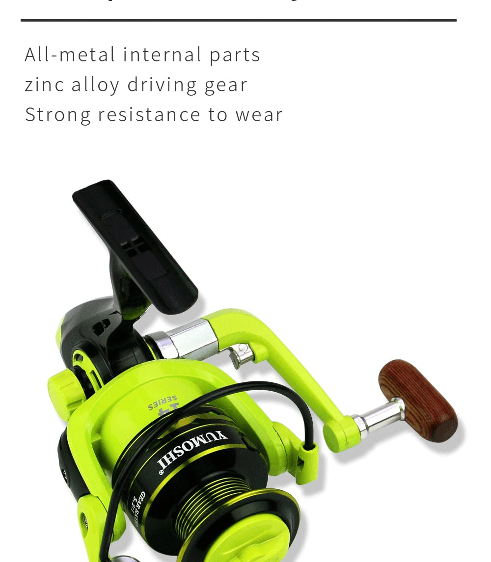 2000-7000 Saltwater Spinning Fishing Reel 5.2:1 High Speed Carp Fishing Coil Metal Magnetic Brake System Ultralight Fishing