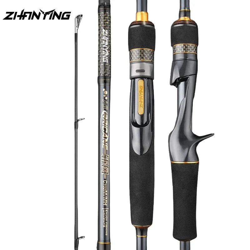 ZHANYING ZHANFENG Lure Rod, M/MH Twin Tips, All-Round, Spinning/Casting, Multi-section portable, Long-Distance Bass & Pike Perch