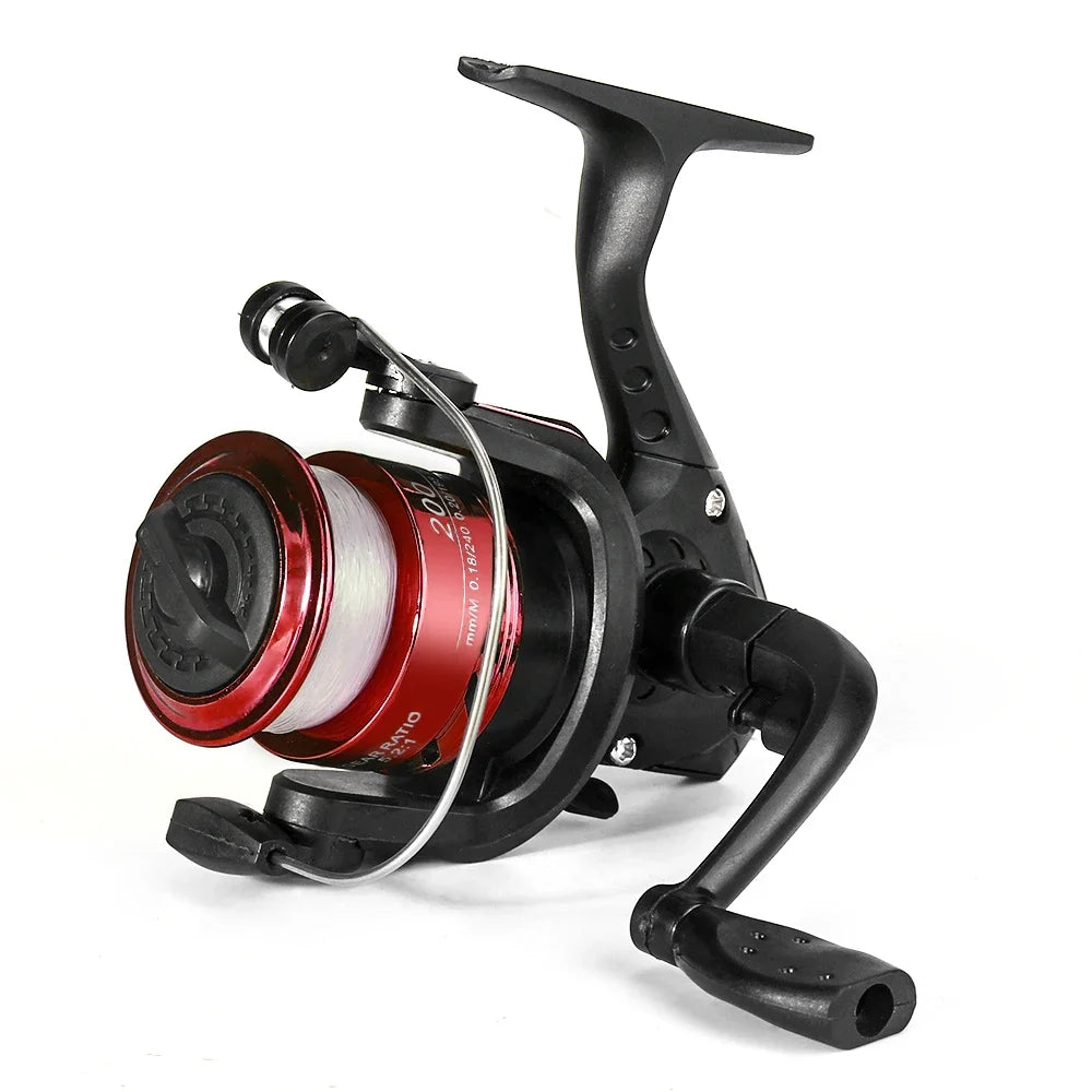 DNDYUJU Spinning Fishing Reel 5.2:1 Wheel Plastics Including Fishing Line Fishing Lure Wheel Vessel Bait Casting Flying