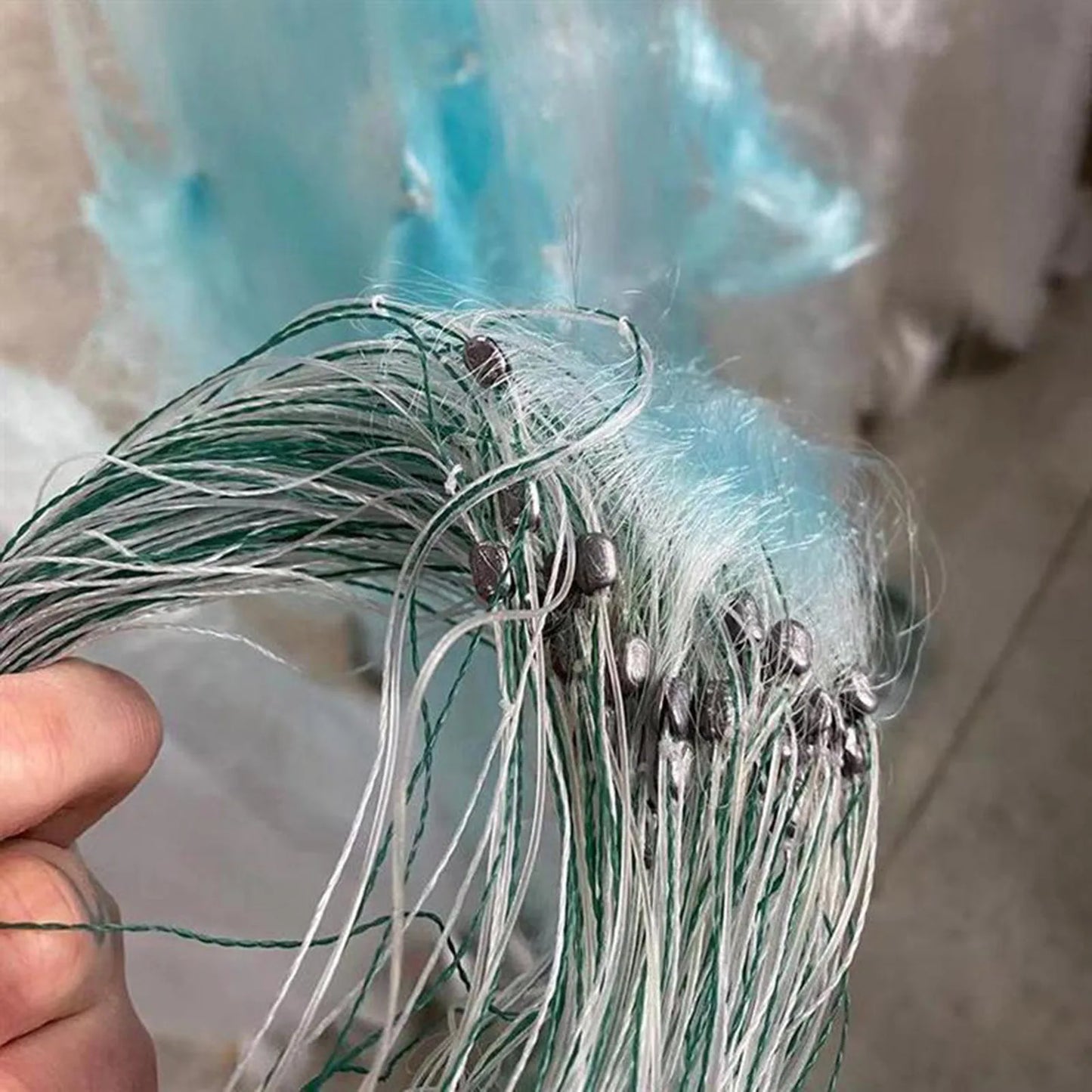 Fishing Net White Wire Net Trap Monofilament Net Durable Three-layer Single-layer Floating Net Tool Outdoor Fishing Gear Tool