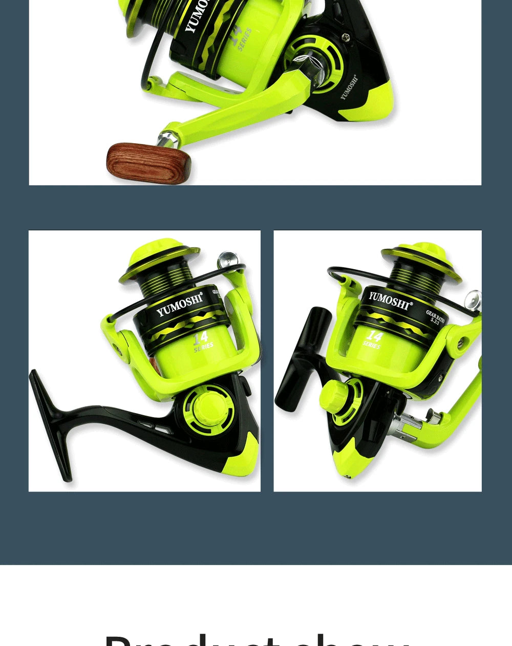 2000-7000 Saltwater Spinning Fishing Reel 5.2:1 High Speed Carp Fishing Coil Metal Magnetic Brake System Ultralight Fishing