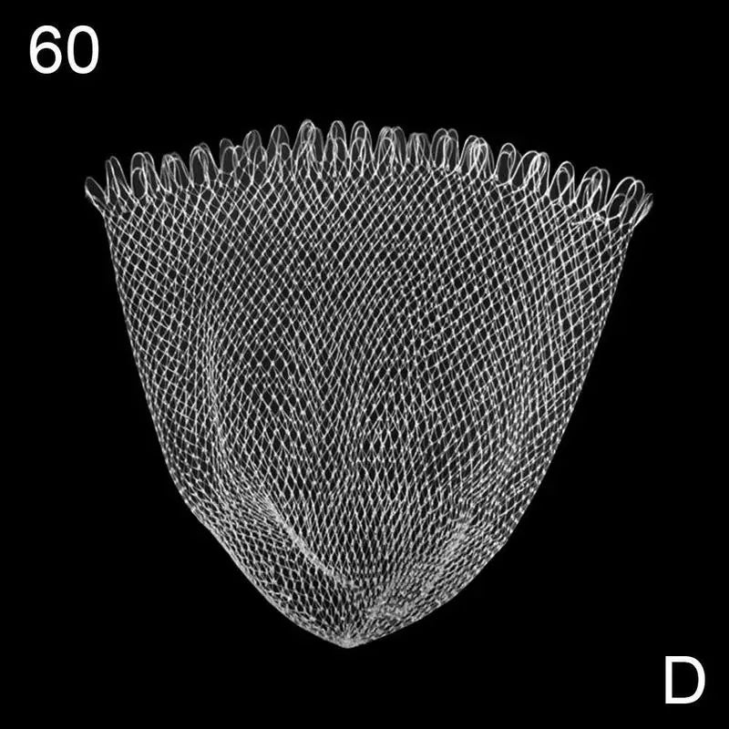 30/40/50/60cm Nylon Fish Network Hand Cast Monofilament Fishing Net Float Trap Single Mesh Netting Tackle Tool Accessories