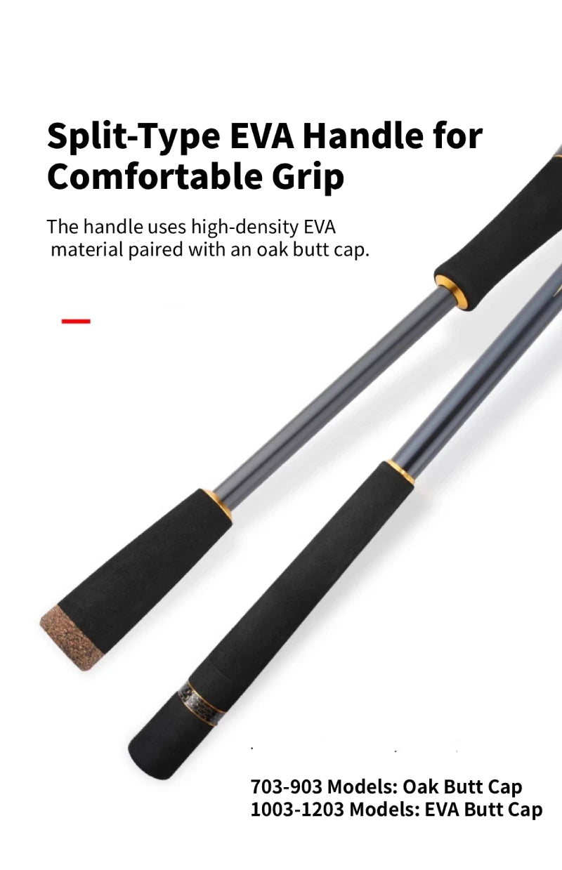 ZHANYING ZHANFENG Lure Rod, M/MH Twin Tips, All-Round, Spinning/Casting, Multi-section portable, Long-Distance Bass & Pike Perch