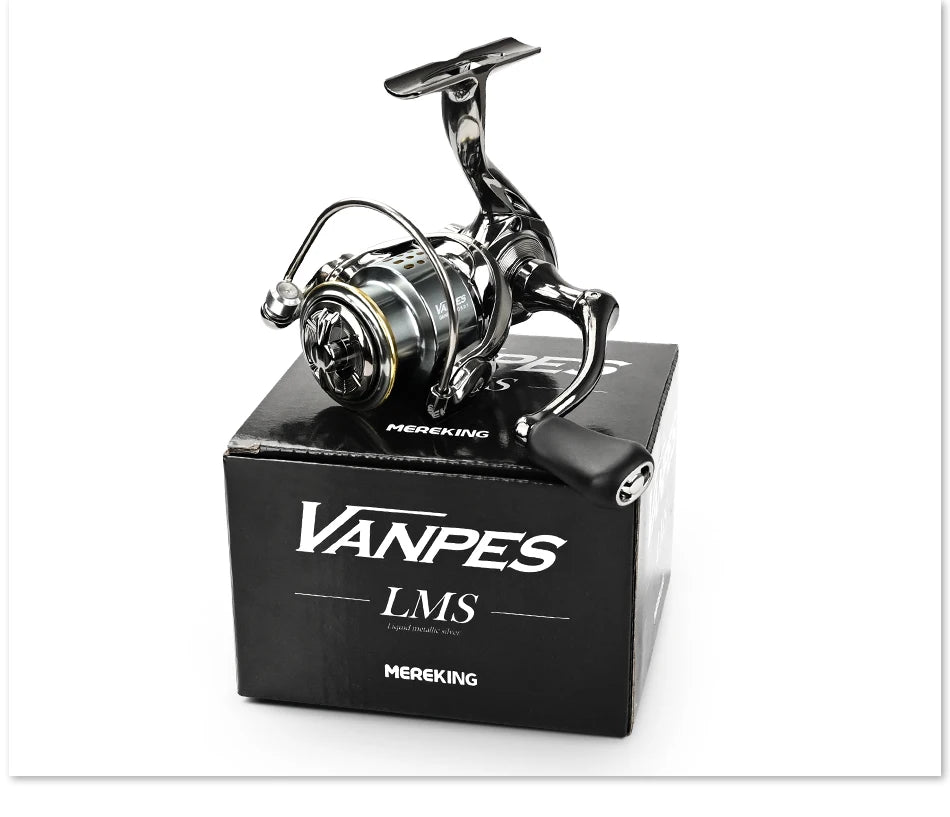 MEREDITH VANPES Series Rust Free And Smooth Bearing 5.0:1 Fishing Reel Drag System 8Kg Max Power Spinning Wheel Fishing Coil