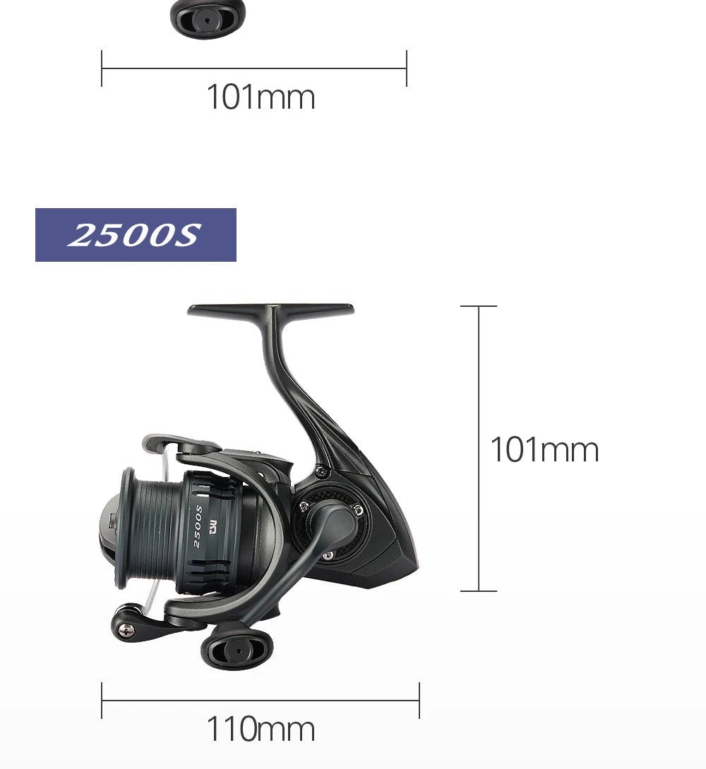 TSURINOYA 155g UltraLight Spinning Fishing Squid Trout Reel FRERE C2000S 2500S 3000M Carbon Body Shallow Spool Casting Versatile