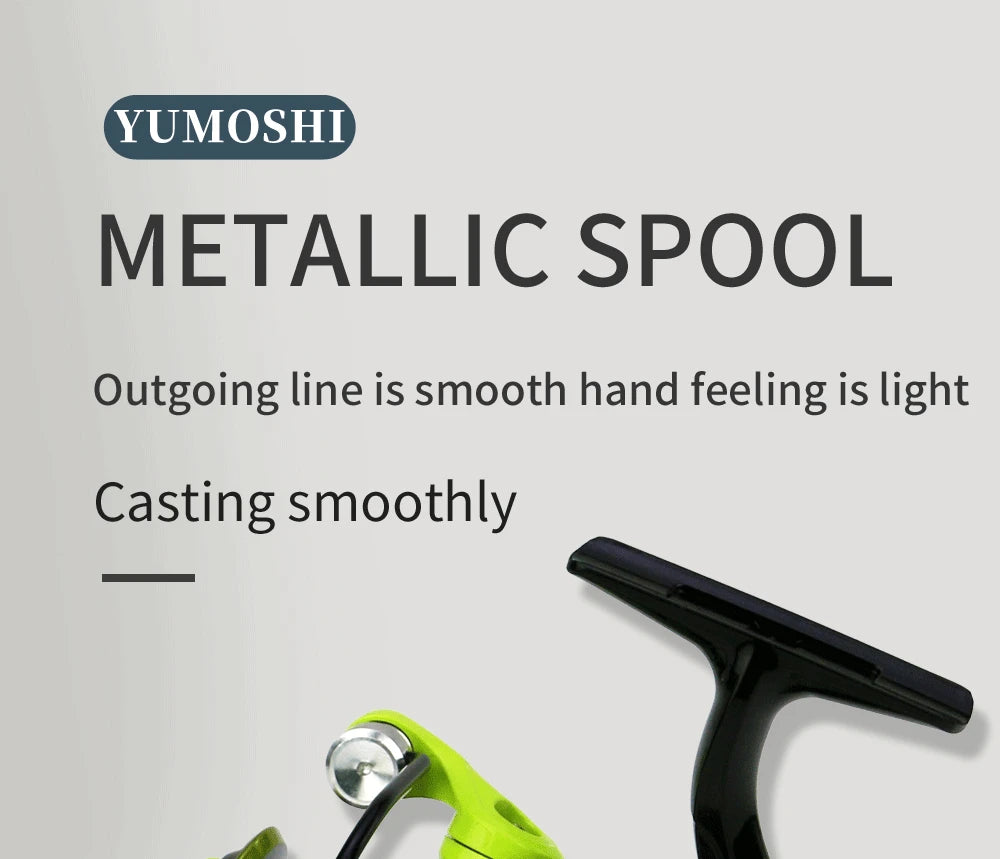 2000-7000 Saltwater Spinning Fishing Reel 5.2:1 High Speed Carp Fishing Coil Metal Magnetic Brake System Ultralight Fishing