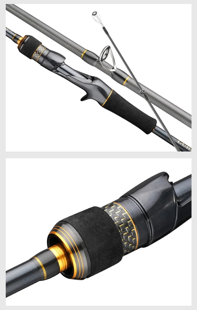 ZHANYING ZHANFENG Lure Rod, M/MH Twin Tips, All-Round, Spinning/Casting, Multi-section portable, Long-Distance Bass & Pike Perch