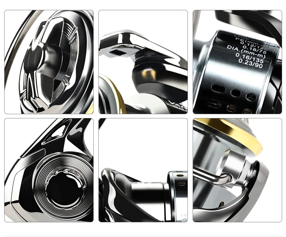 MEREDITH VANPES Series Rust Free And Smooth Bearing 5.0:1 Fishing Reel Drag System 8Kg Max Power Spinning Wheel Fishing Coil