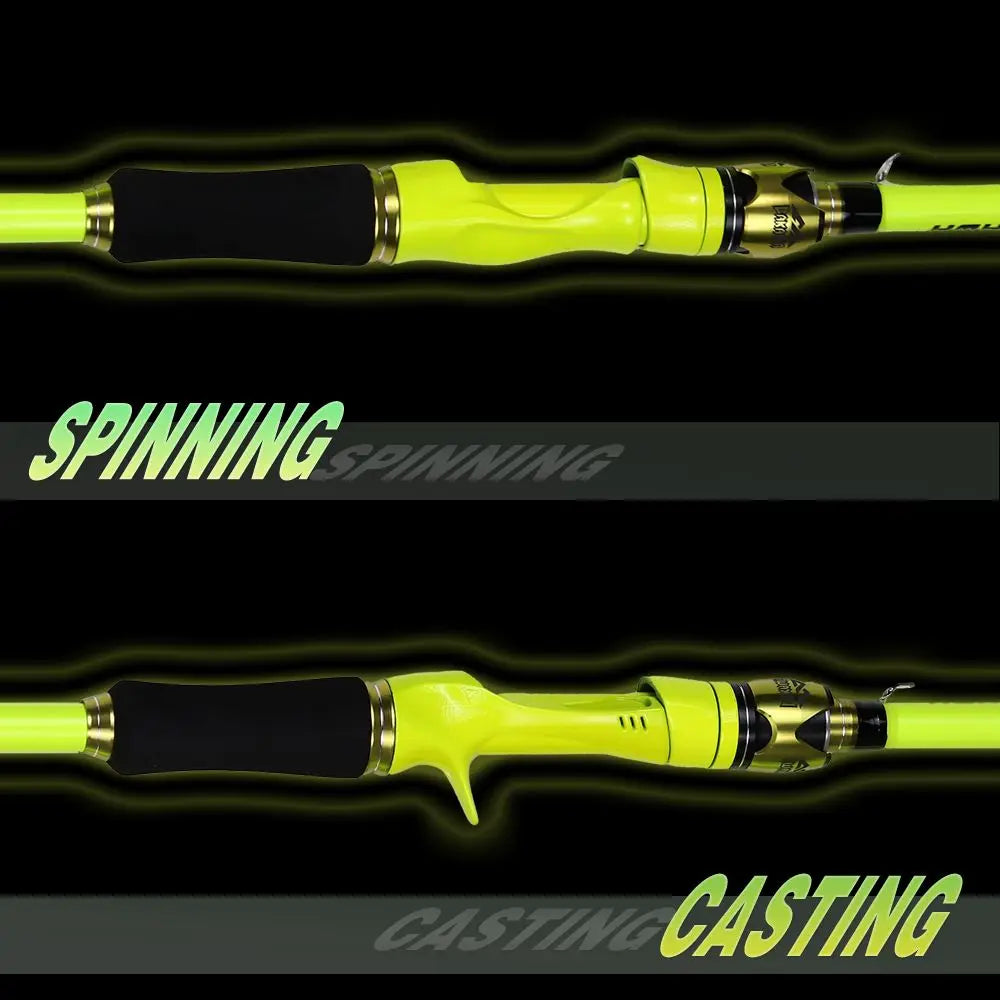 BAKAWA 1.8M 2.1M Baitcasting Spinning Travel Fishing Rods 4 Sections Power Ultralight Feeder Lure Carp Portable Pole Pesca