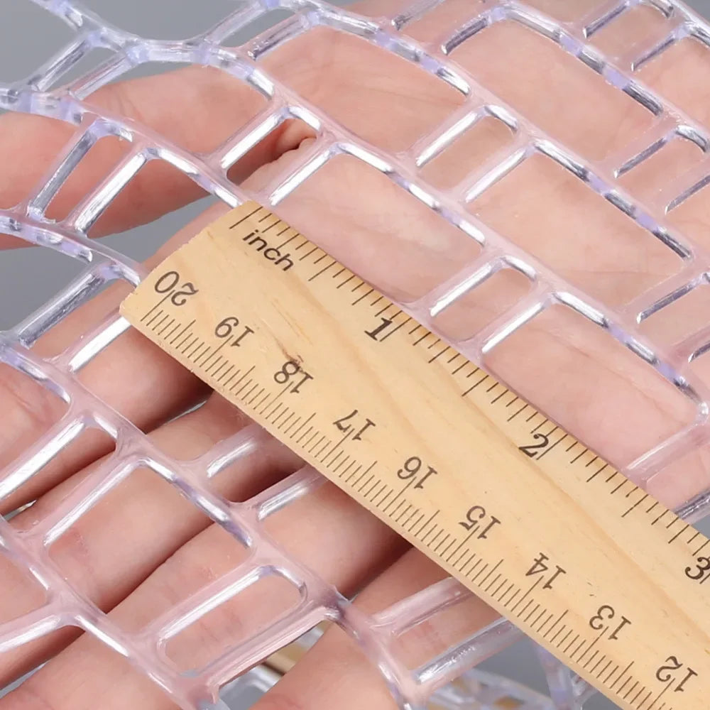 Wooden Fly Fishing Hand Nets with Clear Rubber Trout Catch and Release Net with Curve Wood Handle Tenkara Net