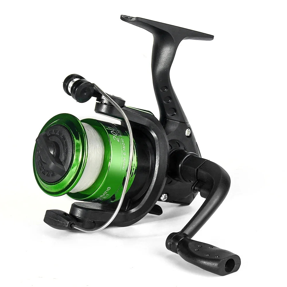 DNDYUJU Spinning Fishing Reel 5.2:1 Wheel Plastics Including Fishing Line Fishing Lure Wheel Vessel Bait Casting Flying