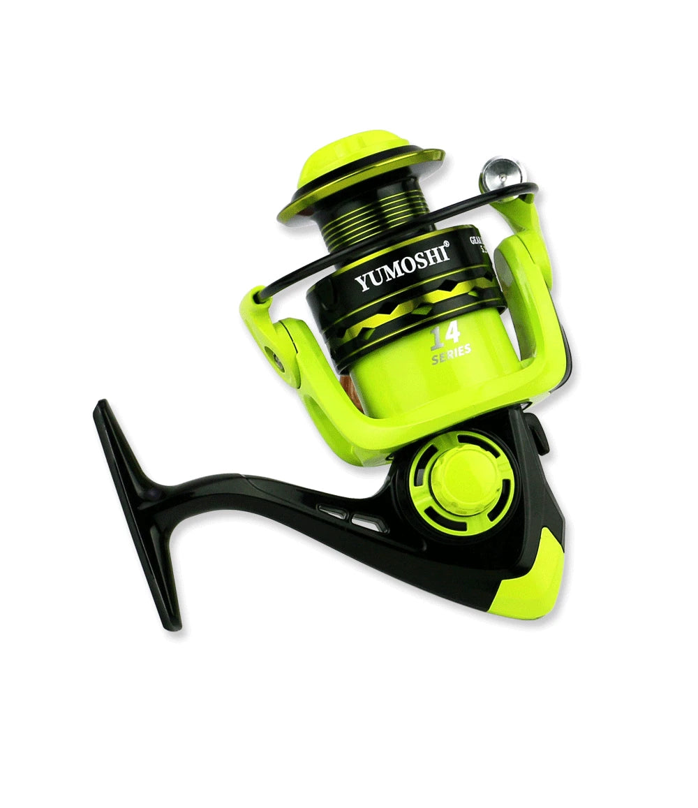 2000-7000 Saltwater Spinning Fishing Reel 5.2:1 High Speed Carp Fishing Coil Metal Magnetic Brake System Ultralight Fishing