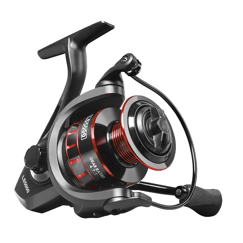 LINNHUE Fishing Reel Lure 1000 2000 3000 Spinning Reel Double Grip Deep Shallow Spool Carp Fishing Reel Fishing With Balance Rod