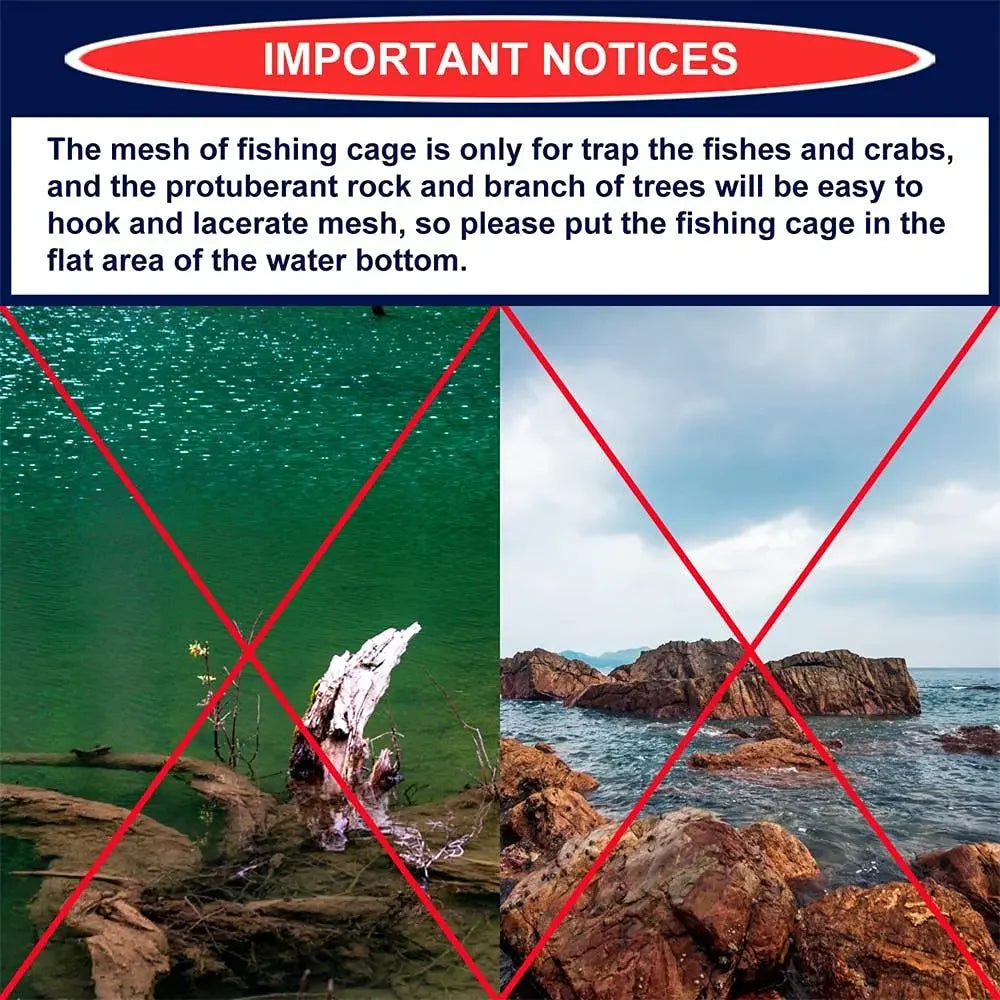 Fishing Net Mesh Folded Hexagon Octagon 6/8 Holes Fish shrimp Automatic Trap Crayfish catcher Fish Network Baits cast Mesh Trap