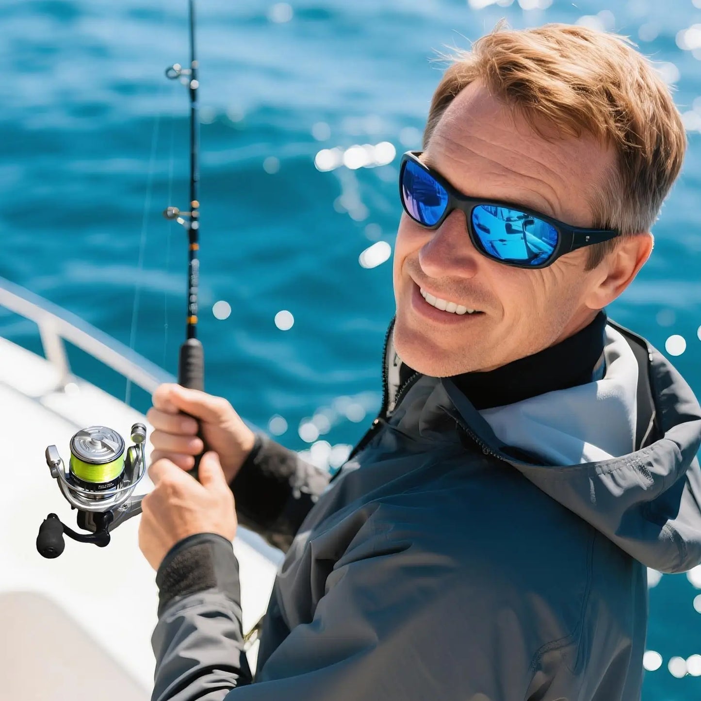 Spinning Reels Saltwater Fishing Reel Lightweight Heavy Duty Smooth Freshwater Baitcasting Fish Reel for Beginners Men Fisherman