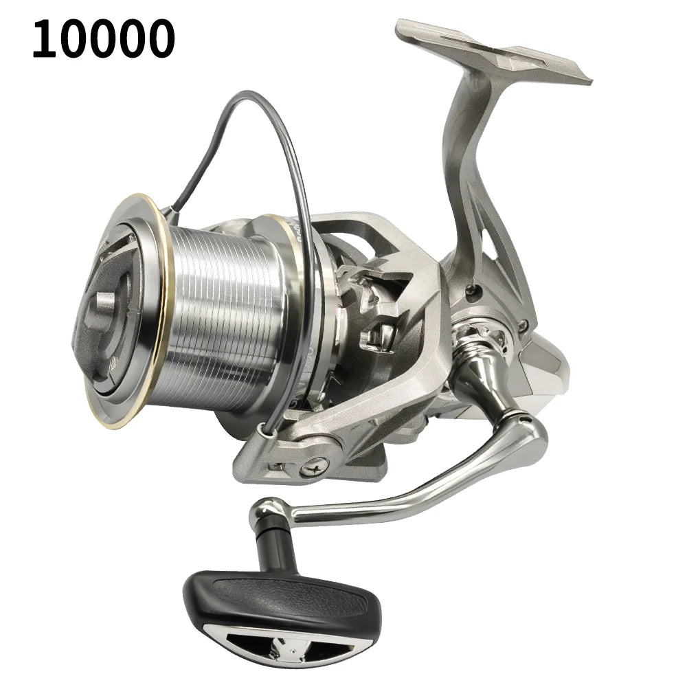 NGK Stainless Steel Bearing Spinning Fishing Reel 8000 9000 10000 12000 14000 25KG Powerful Reel Saltwater Fresh Water Drag