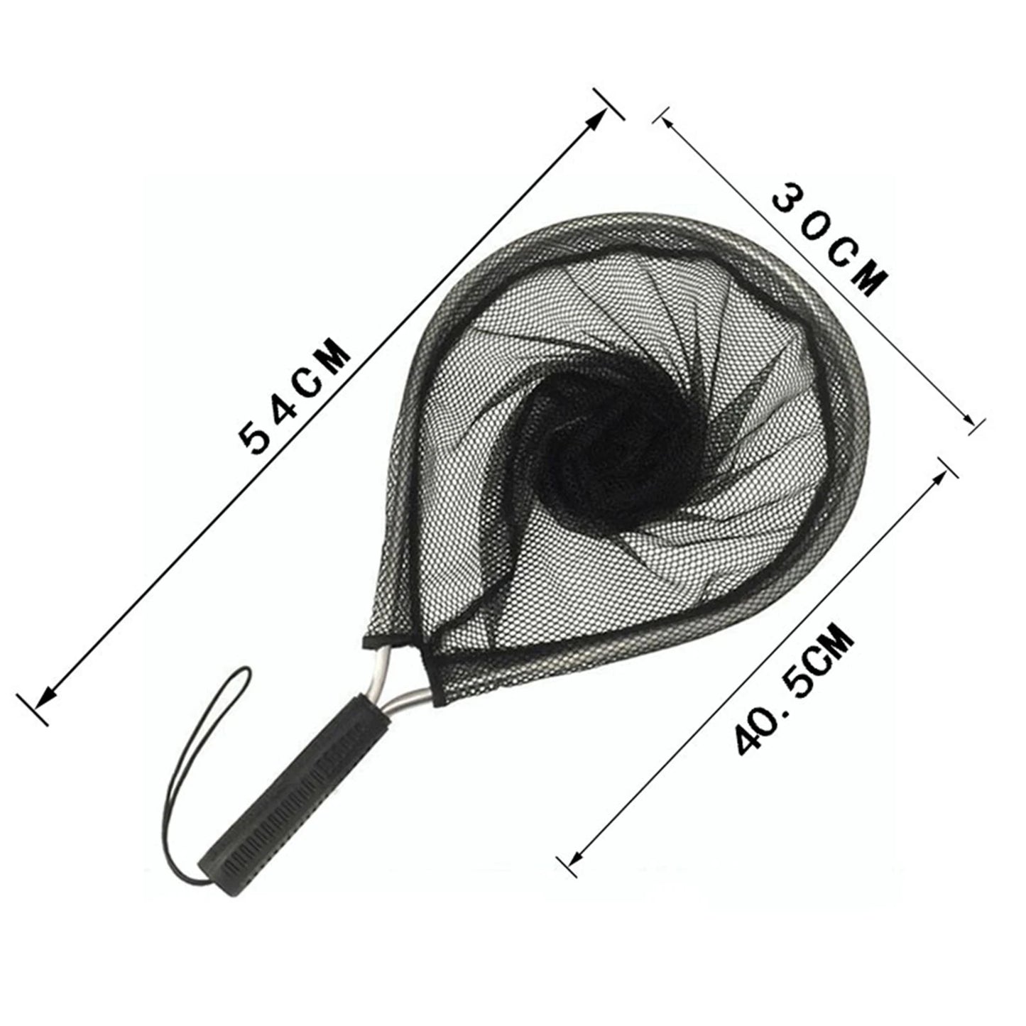 Fly Fishing Landing Net with Corrosion Resistant Handle Knotless Mesh Gift for Friends and Family