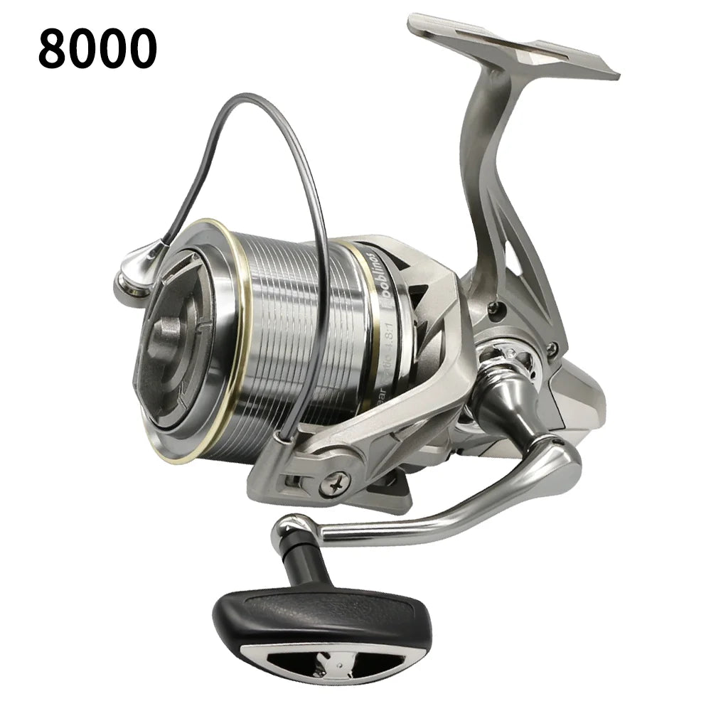 NGK Stainless Steel Bearing Spinning Fishing Reel 8000 9000 10000 12000 14000 25KG Powerful Reel Saltwater Fresh Water Drag