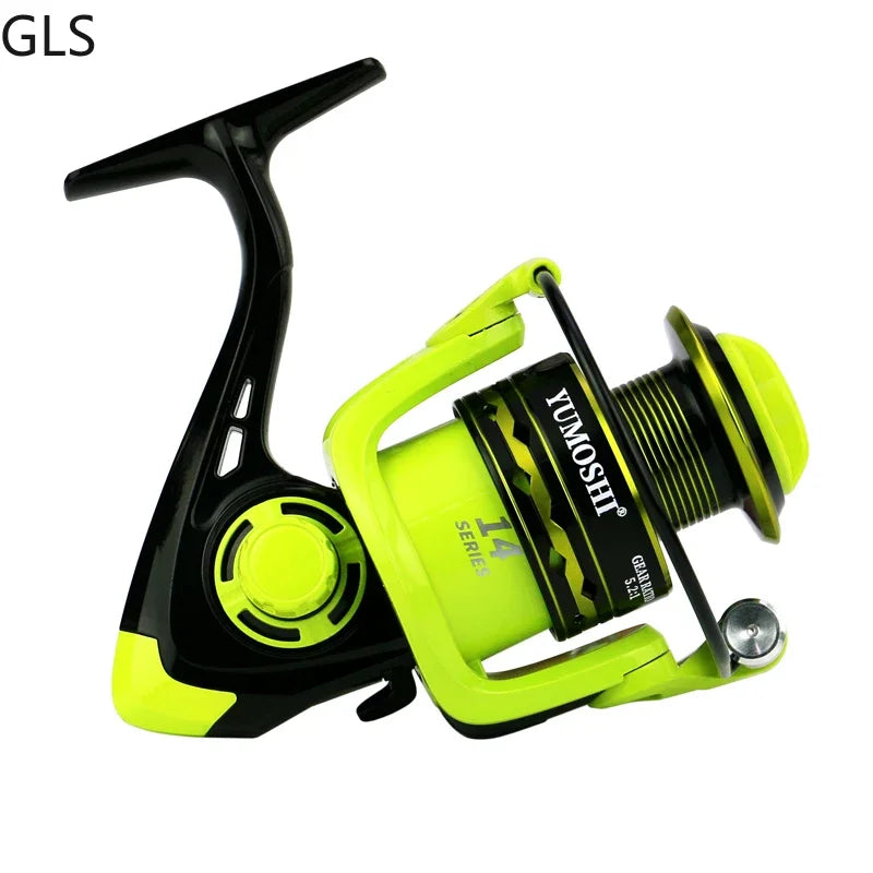 2000-7000 Saltwater Spinning Fishing Reel 5.2:1 High Speed Carp Fishing Coil Metal Magnetic Brake System Ultralight Fishing