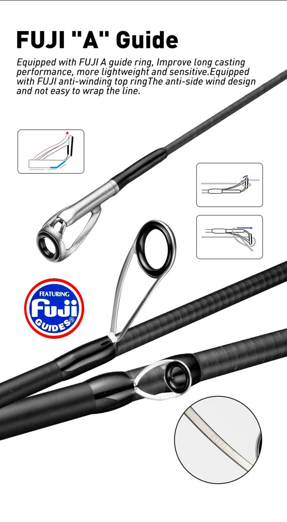 Spinning Casting Fishing Rod 1.95m 2.1m L ML M Action Ultra light Extra Fast Fuji A rings Bass Pike Fishing rod Boat rod