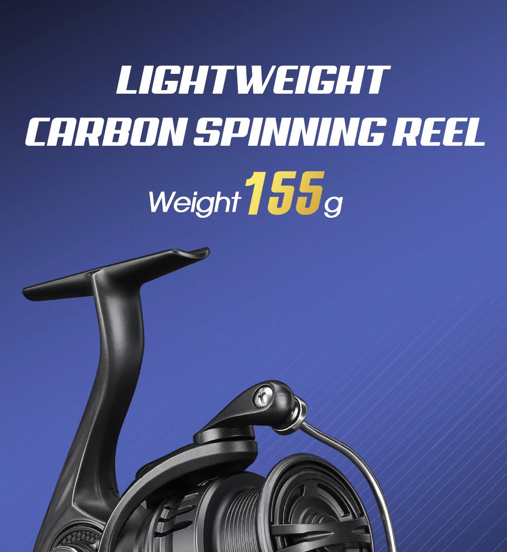 TSURINOYA 155g UltraLight Spinning Fishing Squid Trout Reel FRERE C2000S 2500S 3000M Carbon Body Shallow Spool Casting Versatile