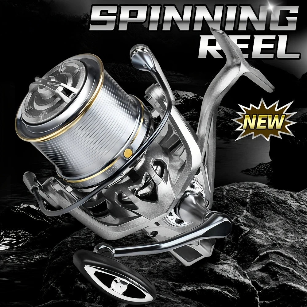 NGK Stainless Steel Bearing Spinning Fishing Reel 8000 9000 10000 12000 14000 25KG Powerful Reel Saltwater Fresh Water Drag